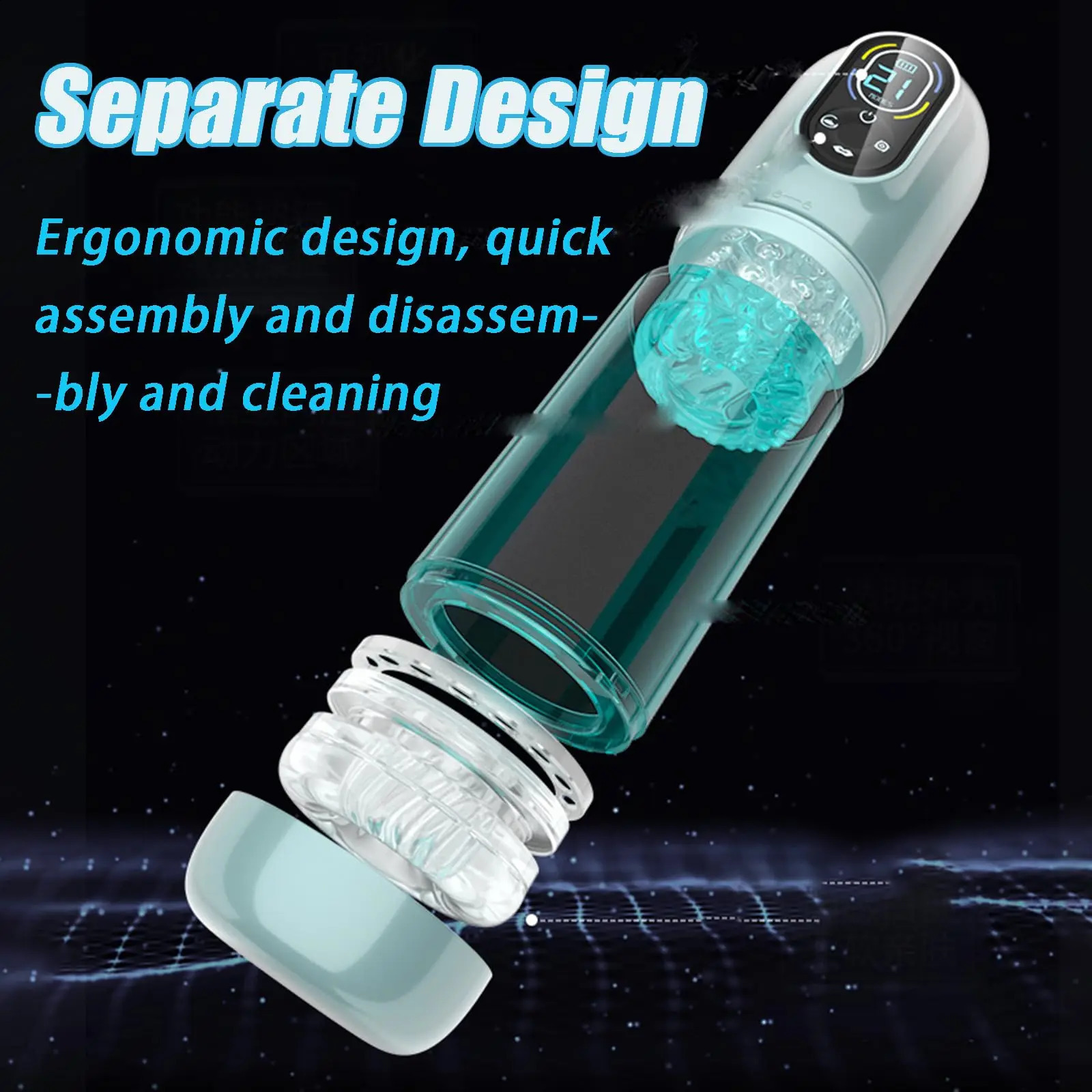 Male sex toy adult automatic masturbation penis pump pocket cat vibration stimulation roaming penetration game 3D texture 240914