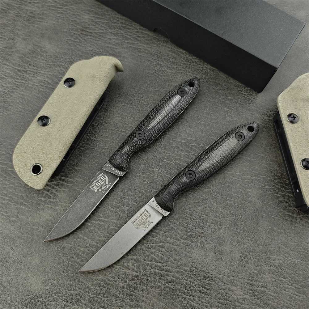 ESEE DC53 Camp Lore Bushcraft Fixed Blade Knife D2 Steel Outdoor Hunting Portable Blade Survival Hunting Tactical EDC Tool CL240925