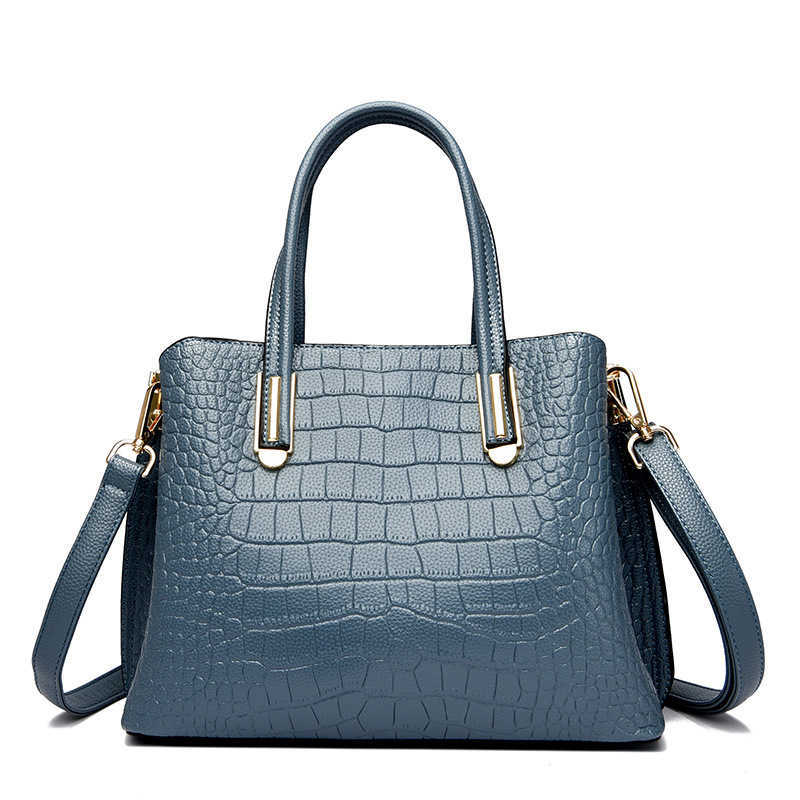 CMM Crocodile Patterned Bag for Women New Summer Womens Bag Fashion Mom Bag Temperament Middle Aged Womens Handbag