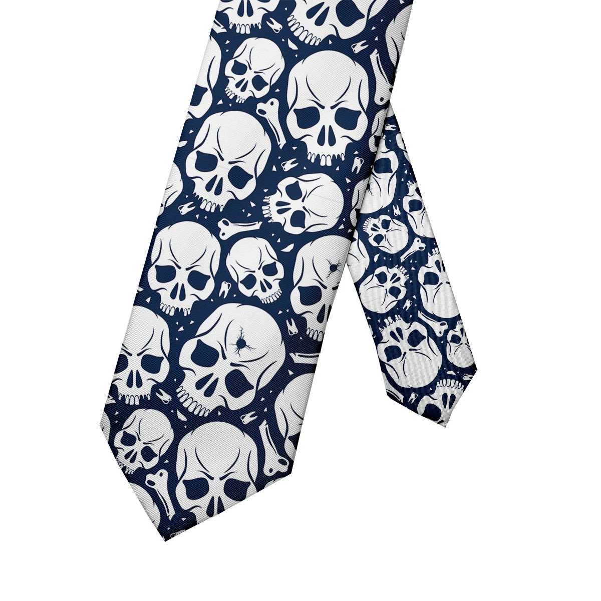 New SKL Rock Tie 3D Printed Fashionable Polter 8cm Classic Tie for Mens Daily Wedding Dress Y240925