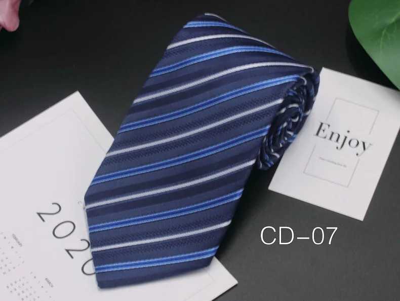 New Classic Blue Black Tie Mens Silk Mens Collar Wedding Party Business Advertisement Collar Tie Casual Solid Tie Y240925