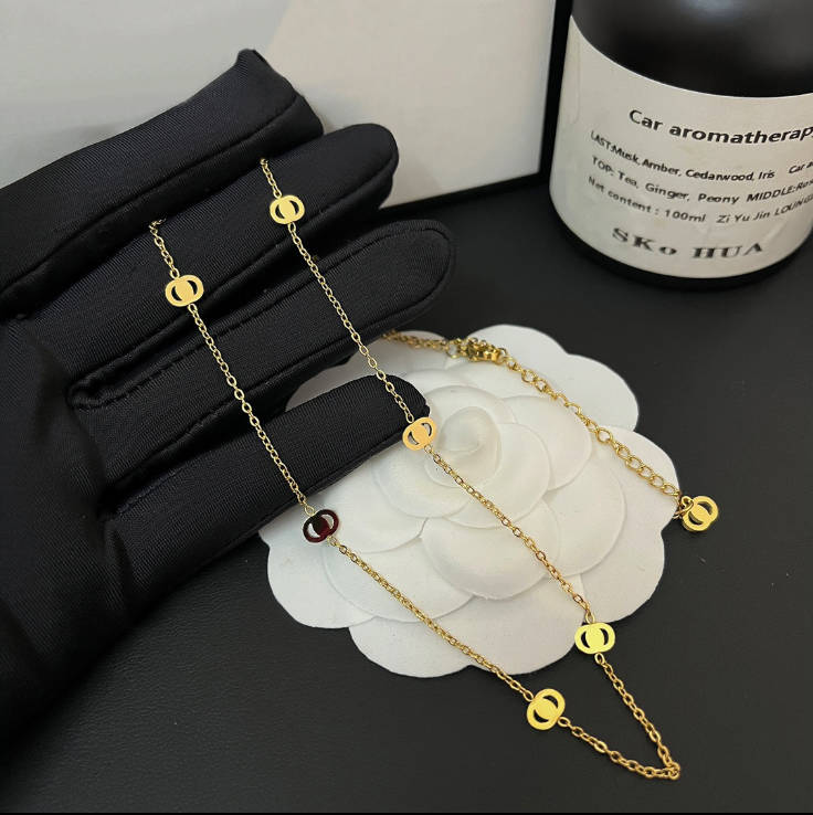 New Family Love Gift Necklaces 18K Gold Plated Boutique Jewelry Long Chain Designer Luxury Chain Necklaces With Autumn New Simple Fashion Necklace