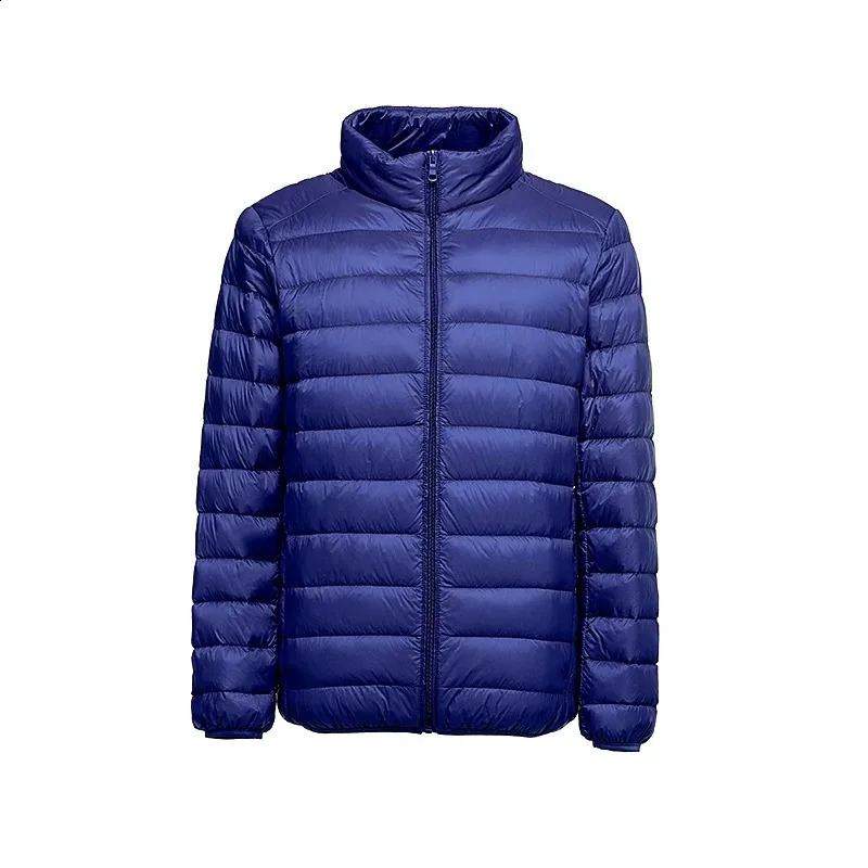 mens lightweight short jacket with down collar fashionable couple casual fashion lightweight autumn and winter jacket 240923