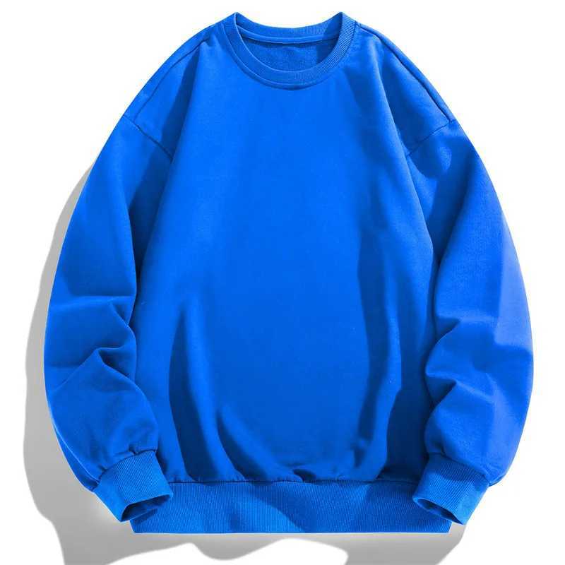 Commute Round Neck Basic Sweatshirts Solid Color Spring Autumn Mens Clothing Long Sleeve Korean Youthful Vitality Pullovers NewX240925