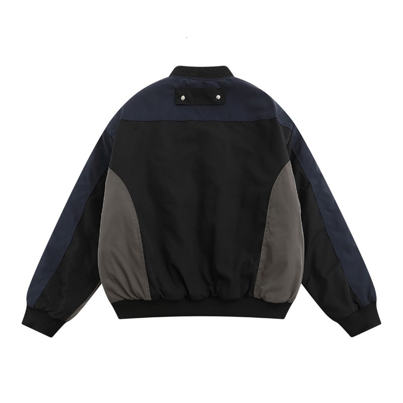 American Vibe Style Heavy Embroidered Bomber Jacket Autumn And Winter Thickened High Street Toog Loose Coat Men