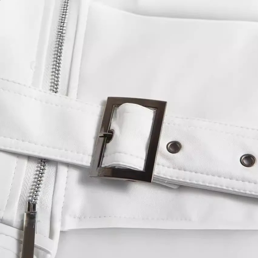 2025 selling white leather jacket mens coat PU mens boutique foreign trade 240924