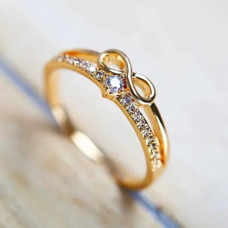 Infinite Love Ring Female Engagement Wedding Ring Fashion Womens Promise Ring Wedding Band Anniversary Gift Party Jewelry W240925