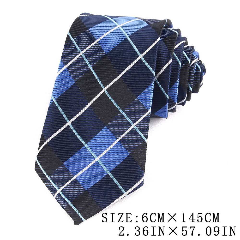 New Jacquard Plain Tie Mens Ball Striped Tie Wedding Business Advertising Set Slim Tie Mens Collar Y240925