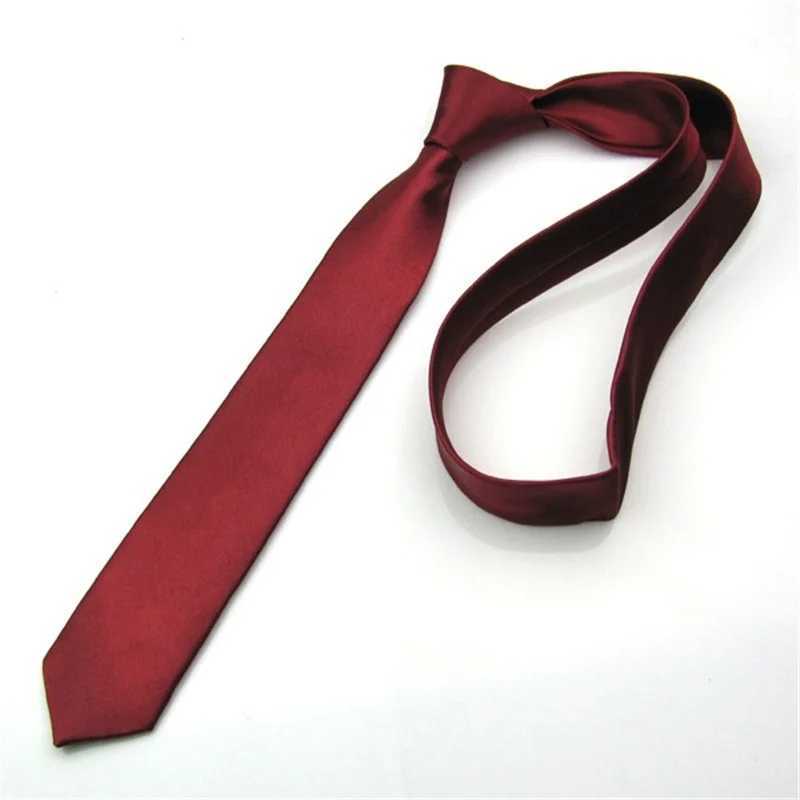 Fashion 5CM Skinny Slim Narrow Ties for man Solid Color Black Red Blue Patterns Necktie For mens Neck Tie Neckwear X2504071
