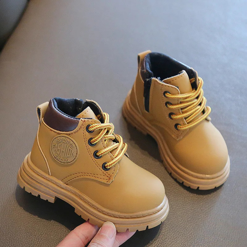 SpringSummer Childrens Shoes Martin Boots Soft Bottom Boys and Girls Zipper Fashion 240925