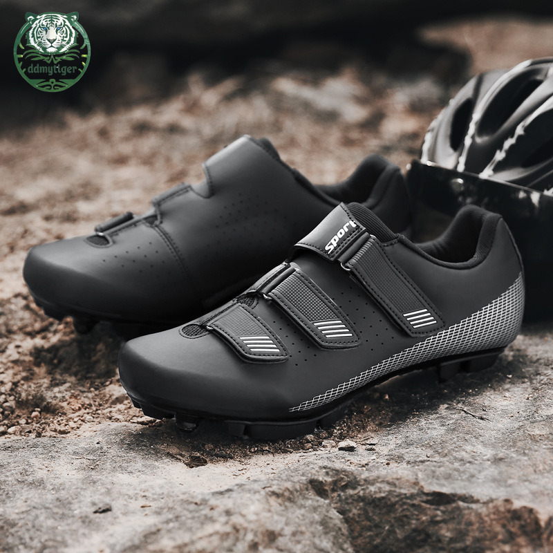 ddmytiger Men's outdoor cycling breathable road/mountain nylon outsole bicycle lock shoes A ddmythur