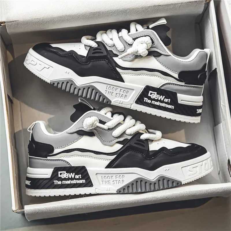 Athletic Shoes Fashion Mens Sneakers New Casual Shoes Lace Up Sport Running Shoes Platform Vulcanized Shoe Training Shoes Tenis Masculino Z240924