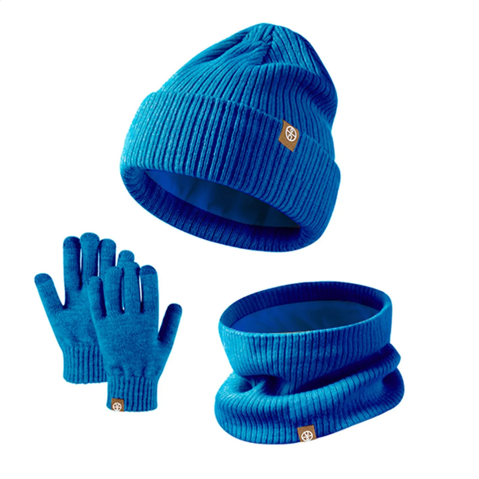 Childrens Winter Hat Glove Scarf Set Girls and Preschool Hats with Pom Knitted Neck Warmth Gator Baseball 240925