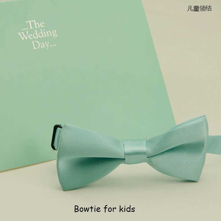 Fashionable Mint Green Bow Mens Slim Tie Collar Hankerchiref Set Palon Wedding Blue Bow Tie Corbatas Y240925