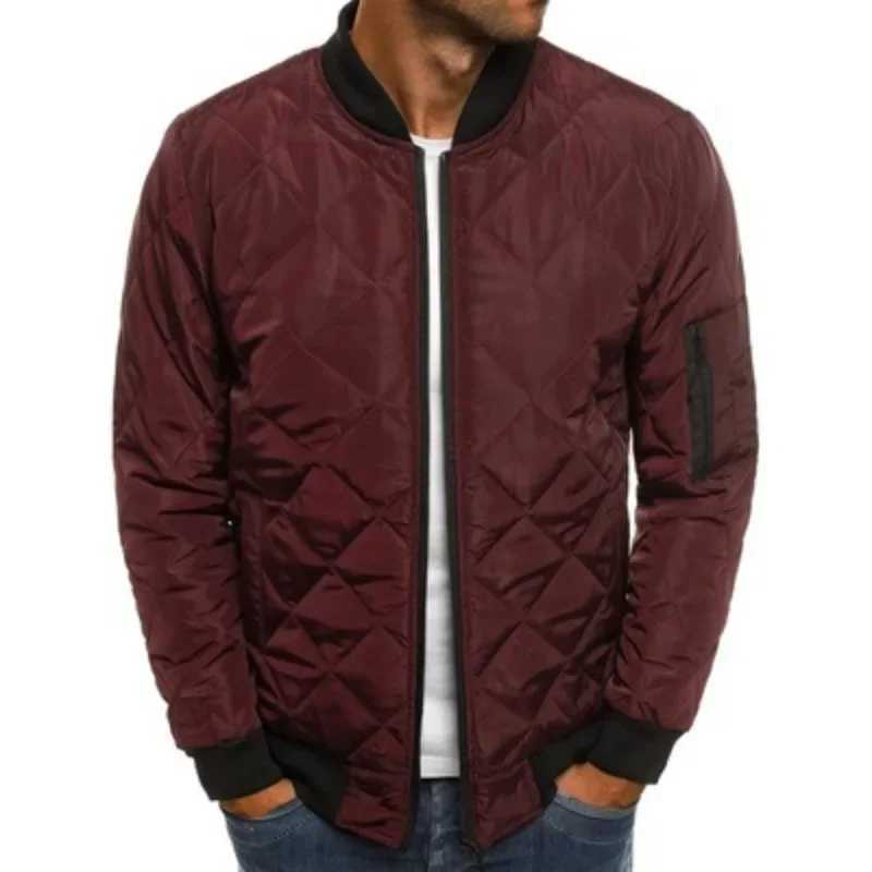 2023 autumn and winter mens new comfortable casual solid color jacket cotton jacket Y240925