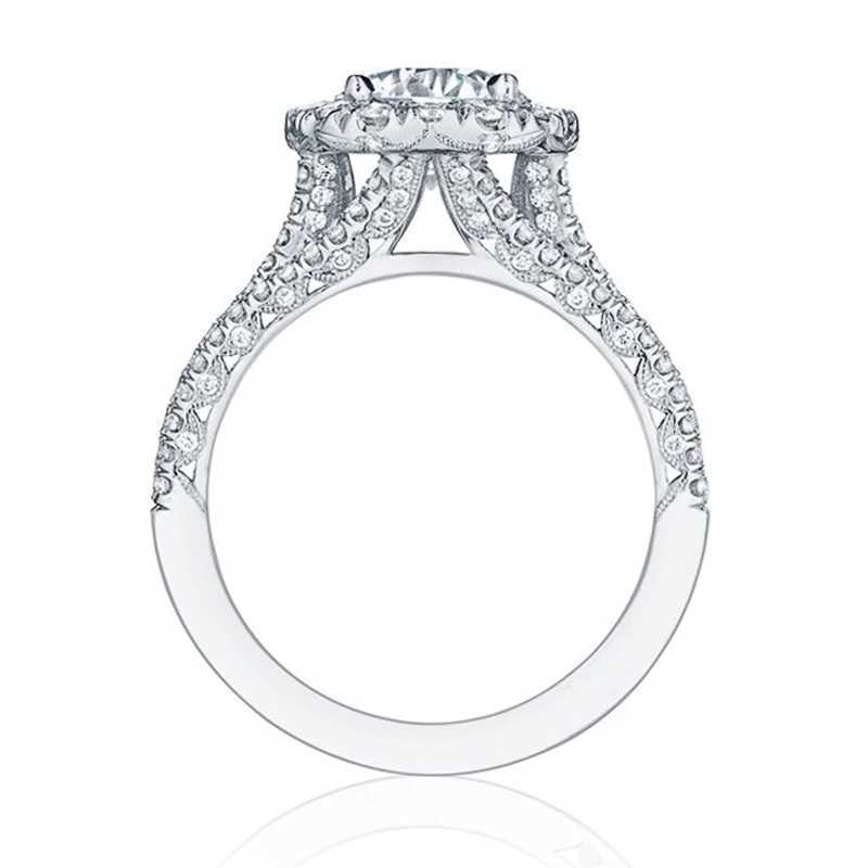 Huitan Luxury Silver Engagement Womens Wedding Ring Elegant Cushion Shape Design Hot Selling Womens Ring Fashion Jewelry W240925