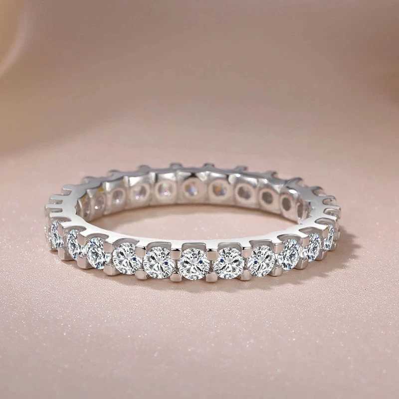 S925 Womens Silver Ring Cubic Zirconia Ring Bridal Engagement Fashion Jewelry W240925