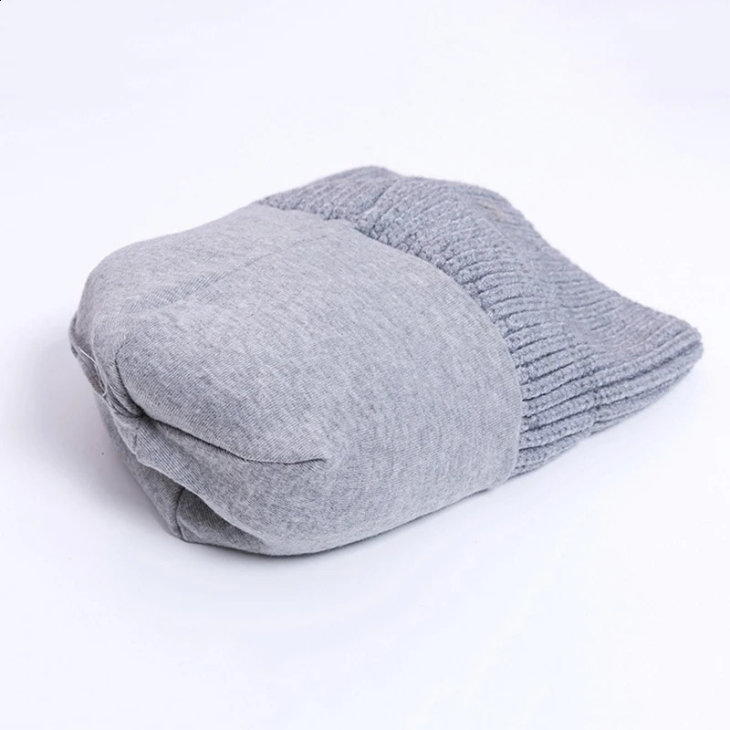 Baby Double Puff Cap Velvet Bow Winter Girls Warm Knitted Thick Ball Children Bean Childrens Hat 240925