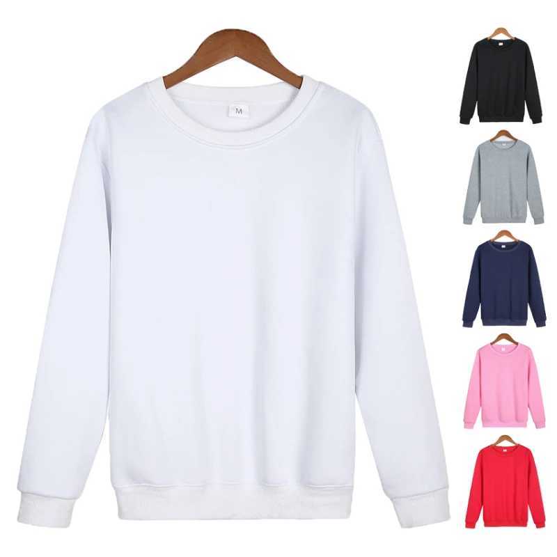 Mens Crew Neck Sweatshirt Thick Loose Fit Soft Basic Pullover Sweatshir Moisture Wicking Breathable XS-3XLX240925