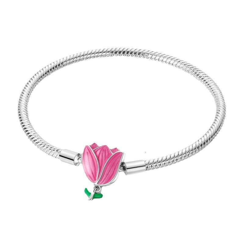 Sunflower Snake silver bracelets 925 Sterling Silver Heart Butterfly Bracelets with Sunflower Ladybug Fit Originals Charms beads DIY For Women Jewelry