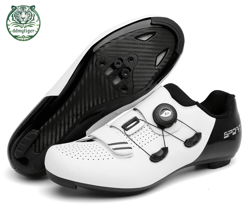 ddmytiger Highway mountain men's and women's locked bicycles without lock hard soled dynamic cycling shoes, gym black color A ddmythur