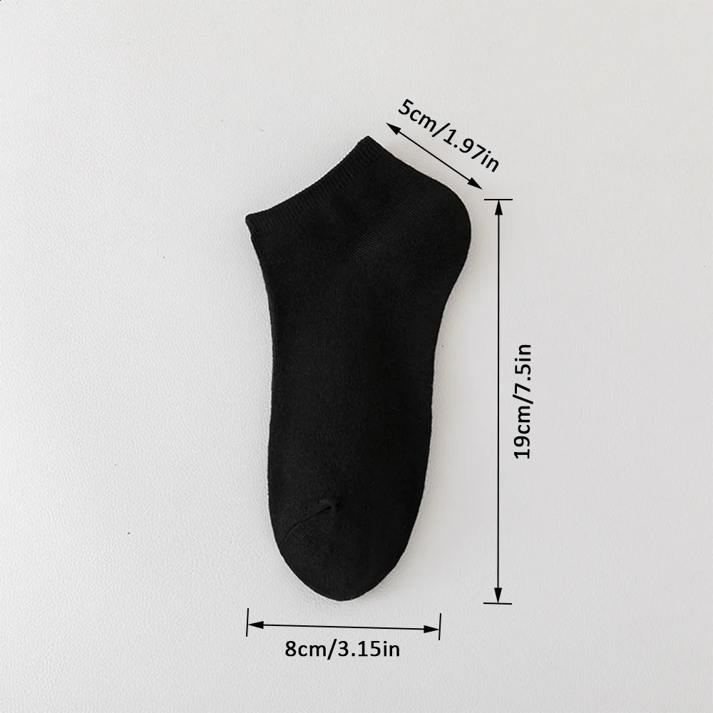 10 Pairs WomenMen Boat Socks Invisible Low Cut Silicone Non-slip Summer No-show Ankle Socks Solid Color Casual Breathable 240925
