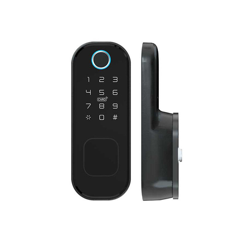 Smart WiFi Lock Fingerprint APP Password IC Card Key Unlock Electronic Door Lock for Home Safety no voice and video function