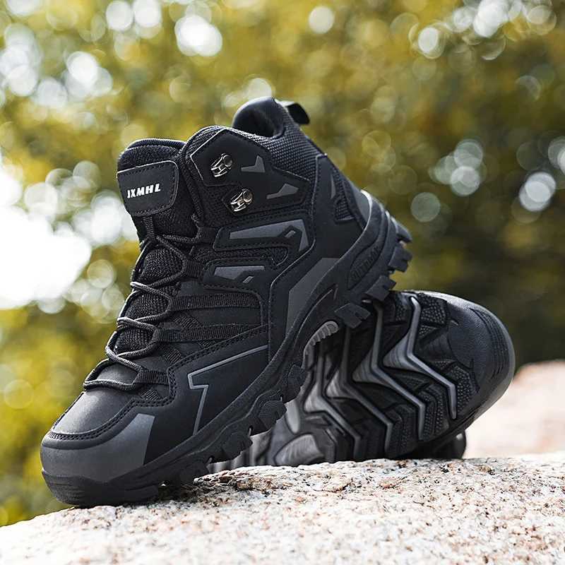 Outdoor ShoesWinter Men Outdoor Hiking Shoes Trekking Ankle Boots Mountain Shoes Tracking Hike Sneakers Dropshipping Z240924