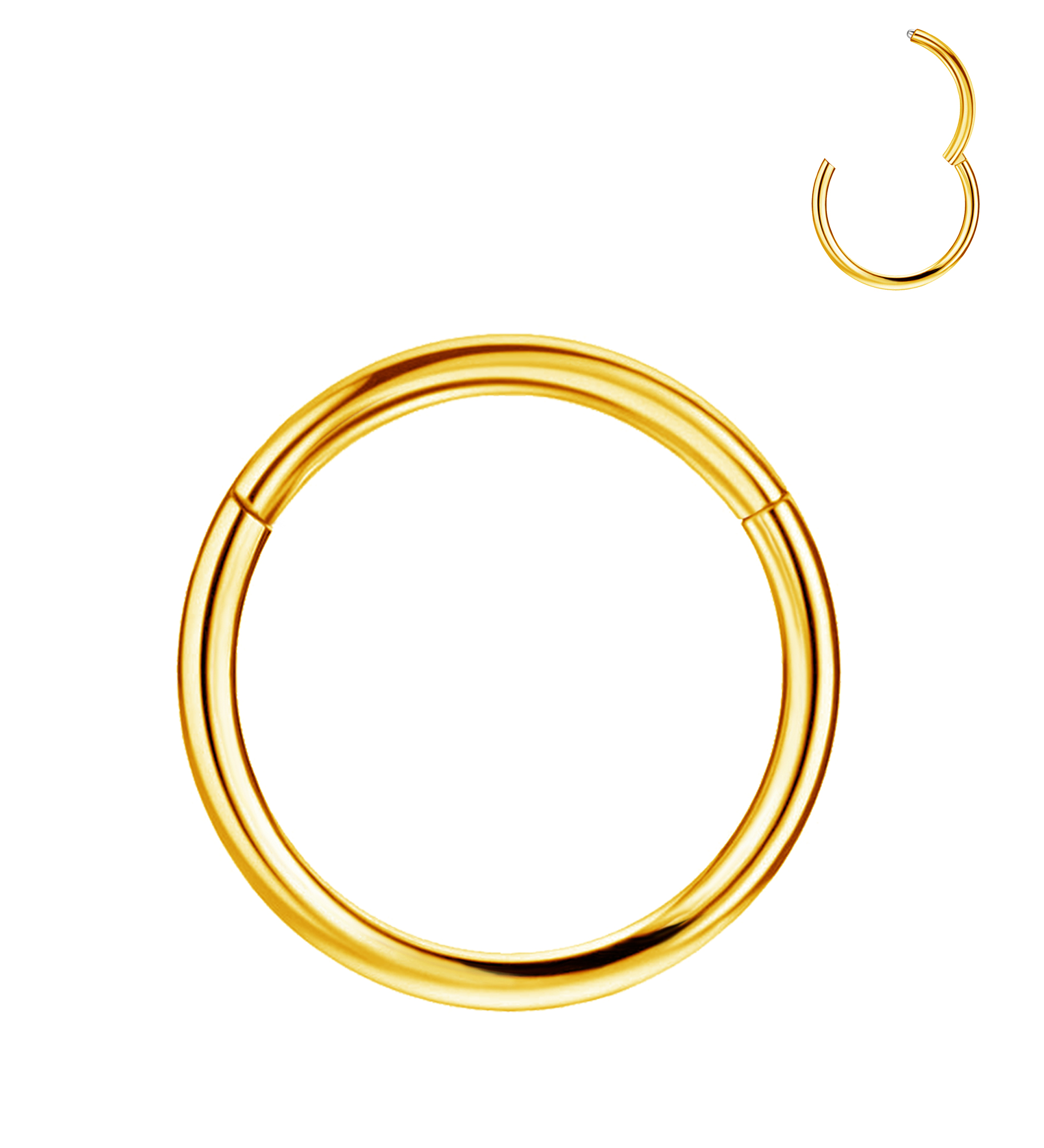 TUPMI Titanium Nose Rings Hoops 16G Hinged Nose Piercing Hoop G23 Septum Click Nose Rings Lip Rook Lobe Tragus Helix Daith Conch Cartilage Hoop Earrin