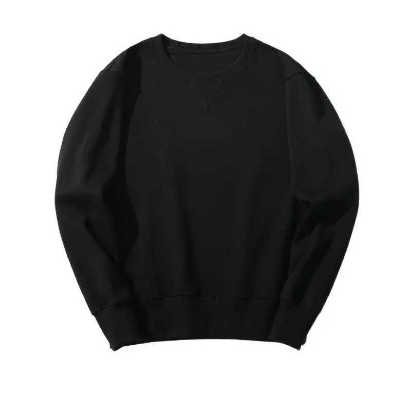 Winter Heavy Weight Cotton Hoodie Men Black White Round Neck Long Sleeve Sweatshirt Casual Fashion Streetwear Hoodies OversizeX240925