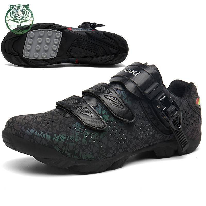 ddmytiger Professional men's dual-use road lock professional women's mountain bike competition cycling shoes, hard sole A ddmythur