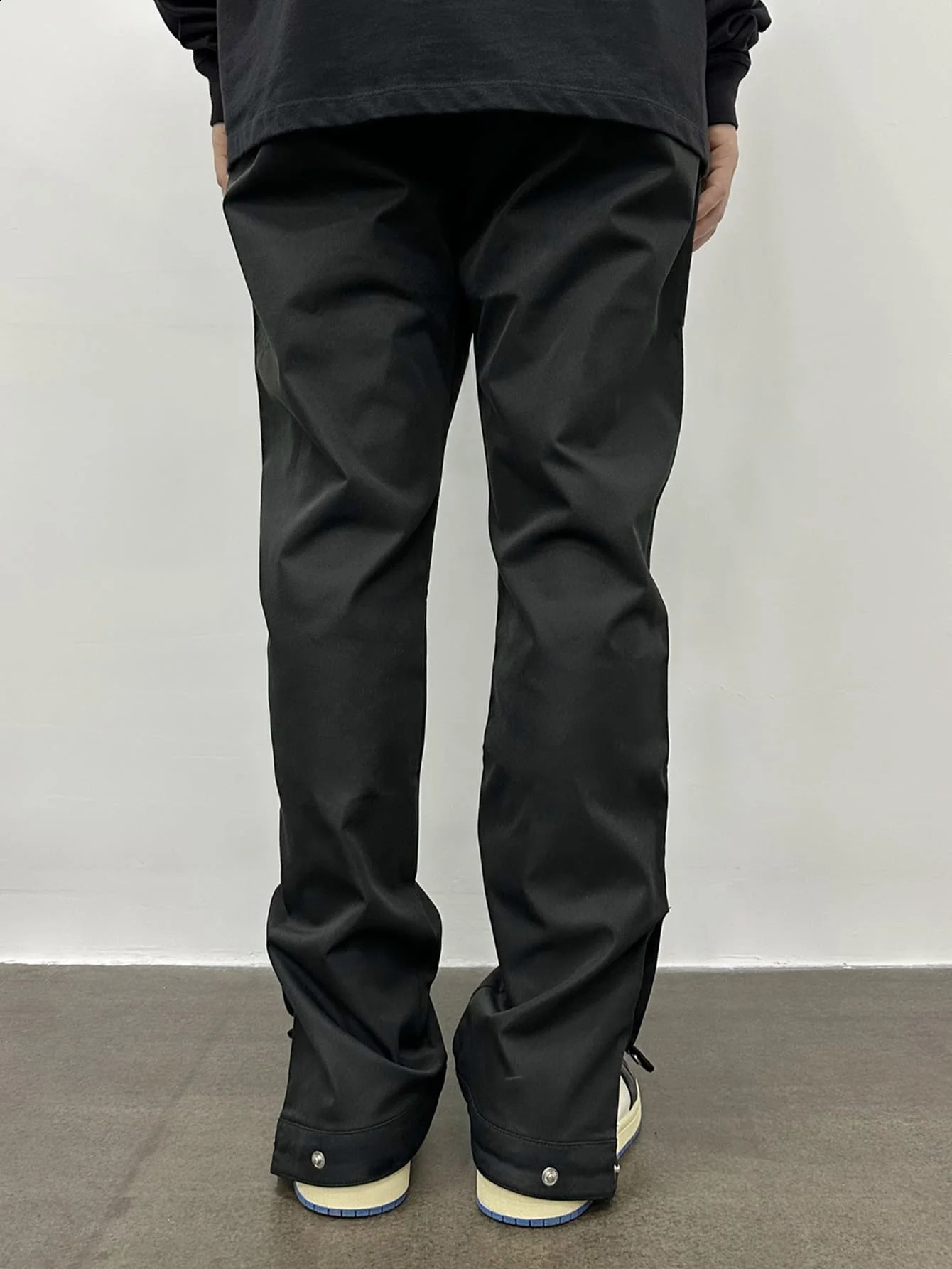 Trendy Drawstring Cargo Pants Mens Multi Flap Pocket Trousers Casual Outdoor Pants Mens Work Pants Outdoors Streetwear 240914