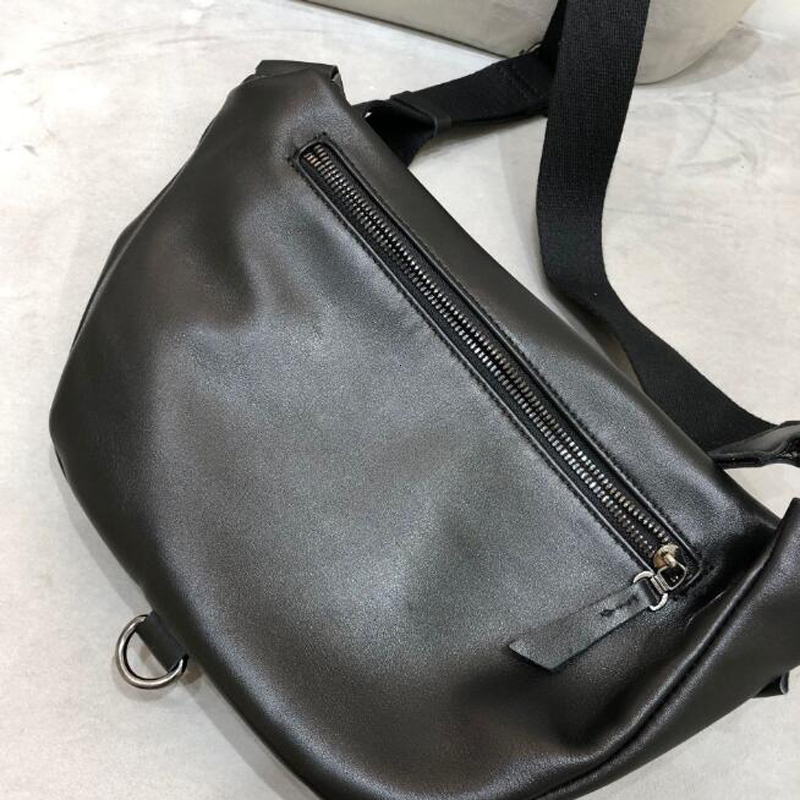 Cool Genuine Leather Chest Bag For Woman Moto Car Crossbody Pac High Quality Cowhide Female General Belt Saddle Shoulder Bags