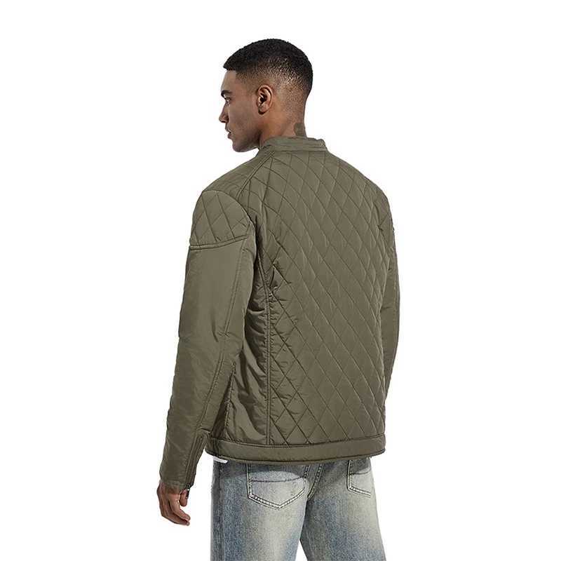 Fashion jacket for men autumn warm thick motor windproof mesh ultra-thin jacket work jacket mens casual jacket quilted barn jacket Y240925