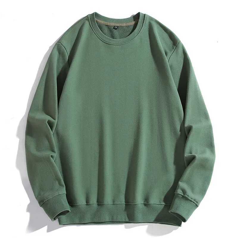 New Spring Autumn 100% Cotton Sweatshirt Men Pullover O Neck Tees Streetwear Couple Hoodies Sweatshirts Tops Mens Clothing 2024X240925