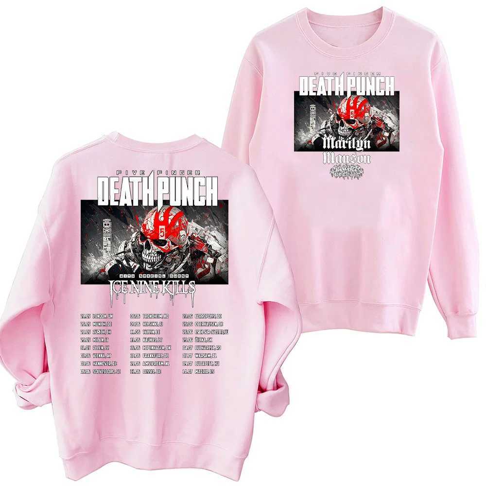 Five Finger Death Punch 2024 Sweatshirt Harajuku Round Neck Long Sleeve Oversized Tops Fans Gift TopsX240925