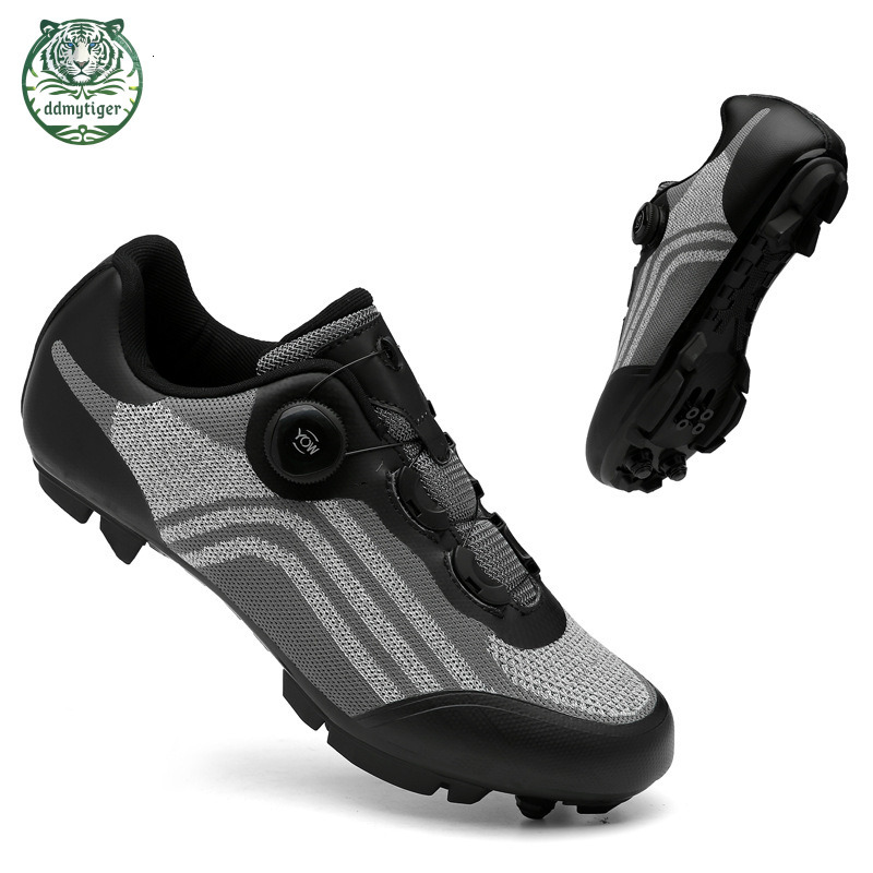 ddmytiger Highway mountain men's and women's locked bicycles without lock hard soled dynamic cycling shoes, gym red black Ao ddmythur