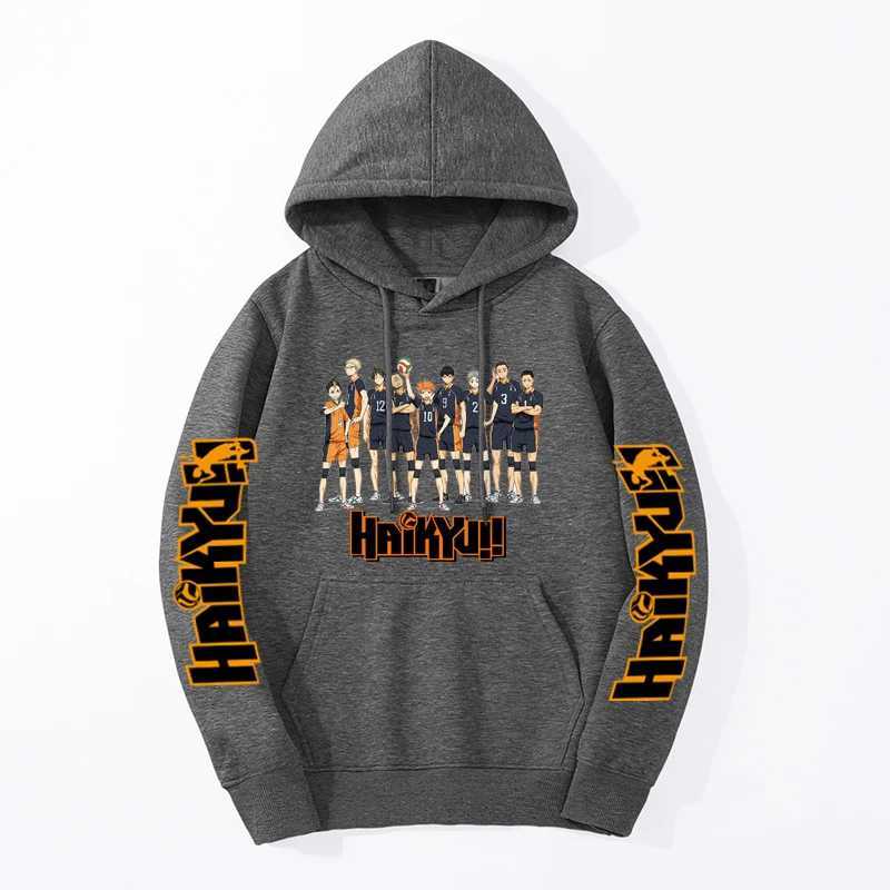 Haikyuu Anime Hoodie For Men Women Fly High Graphic Sweatshirts 2024 New Fashion Round Neck Harajuku Long Sleeve Pullover HoodyX240925