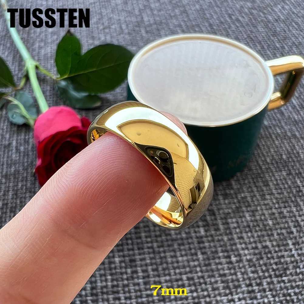 Dropshipping TUSTEN 2-10MM Mens Ring Tungsten Wedding Ring Dome Polishing Comfortable Fit W240925