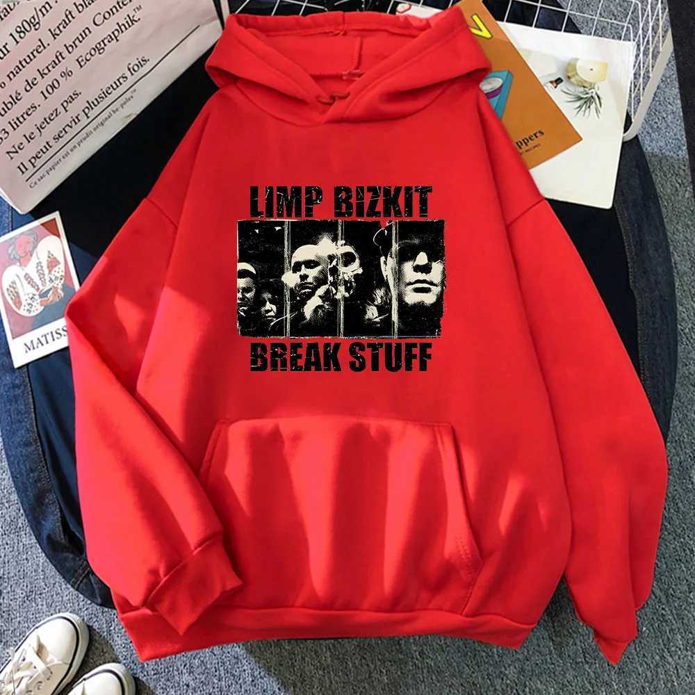 Limp Bizkit Graphic Printing Hoodies Classic Round Neck Long Sleeve Oversized Fleece Hooded Unisex Pullovers Hoody SweatshirtsX240925