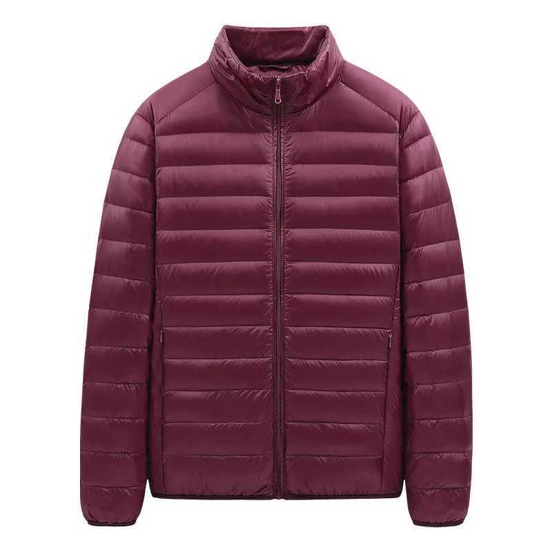 2023 new lightweight feather cotton coat mens short winter coat collar cotton coat trend Y240925
