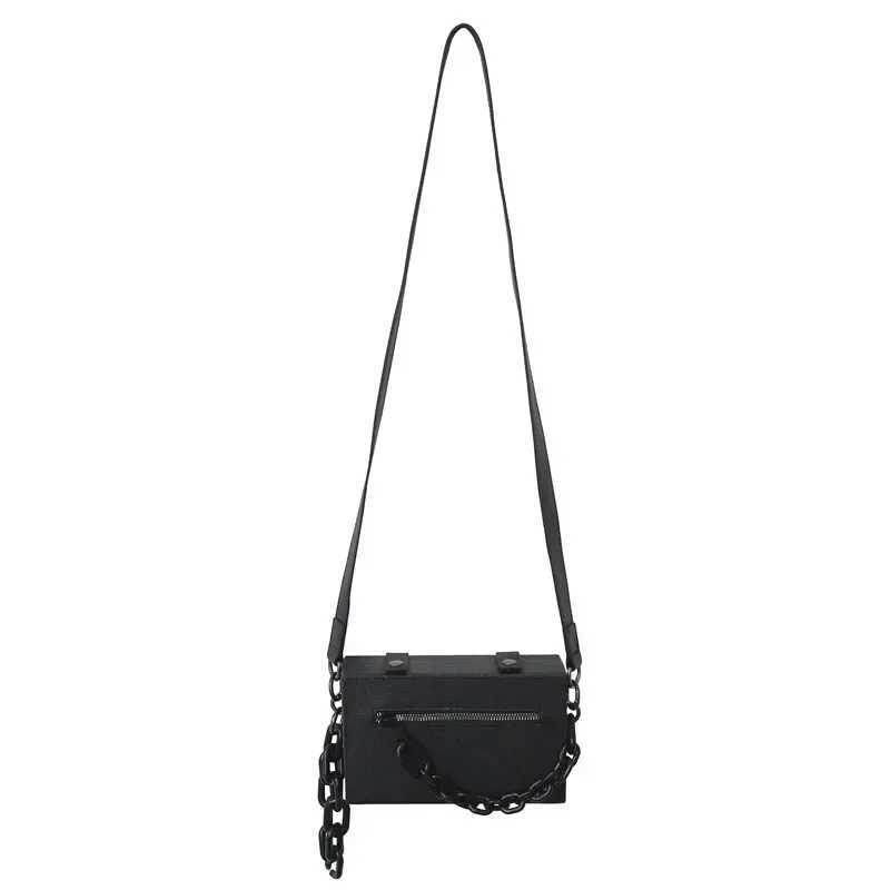 Small WOMen Men ShoULder Messenger Bags Fi Chain Pu Leather Student Crossbody Bag for Teenager Unisex Phe Handbags Z240924
