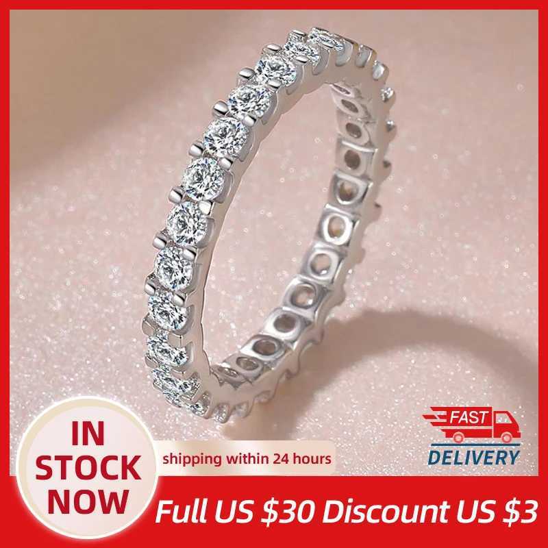 S925 Womens Silver Ring Cubic Zirconia Ring Bridal Engagement Fashion Jewelry W240925
