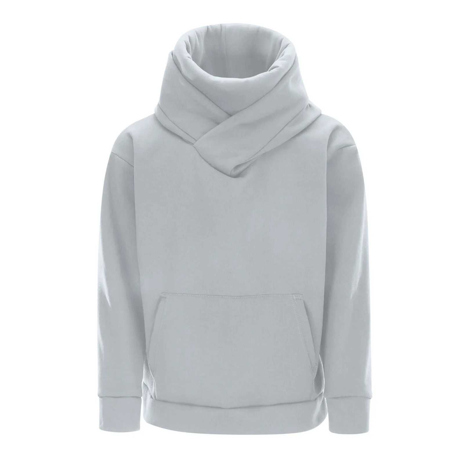 Long Sleeve Ninja Hoodie Mens Pullover Hoodies Loose Harajuku Hooded High Neck Sweatshirt Hip Hop Mens Streetwear ClothesX240925