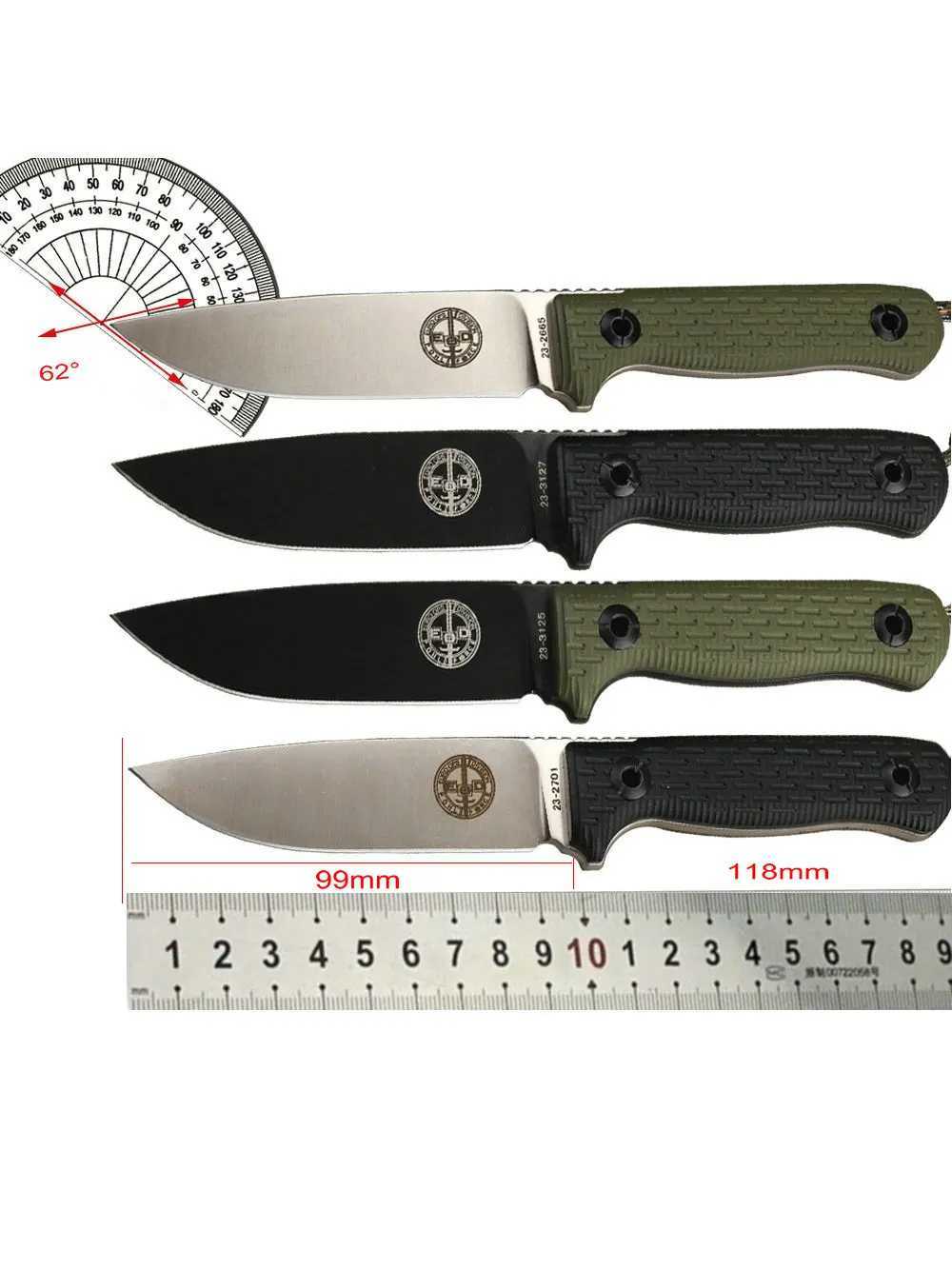 Trskt Pohl Hunting Knife Niolox Tactical Camping Knife Survival Rescue Knife with Kydex Sheath Drop Pack Outdoor Tool CL240925