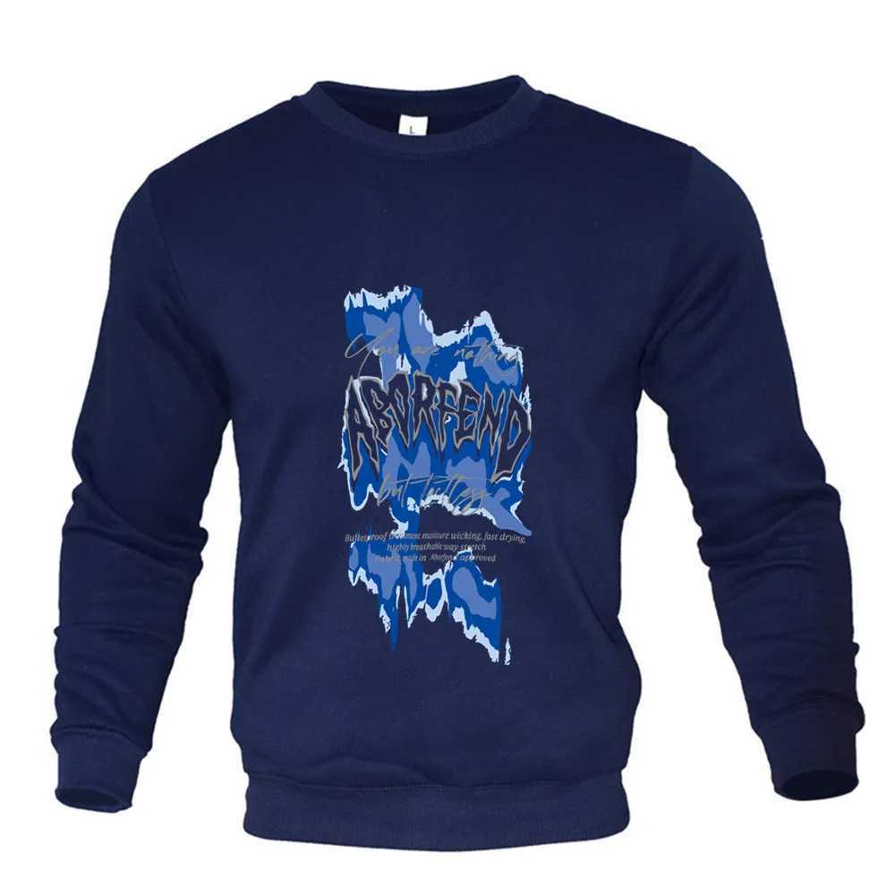 Mens Autumn and Winter New Multi-colors Loose Size S-3XL Sweatshirt Printed Pattern Round Neck Long Sleeve Top ClothingX240925