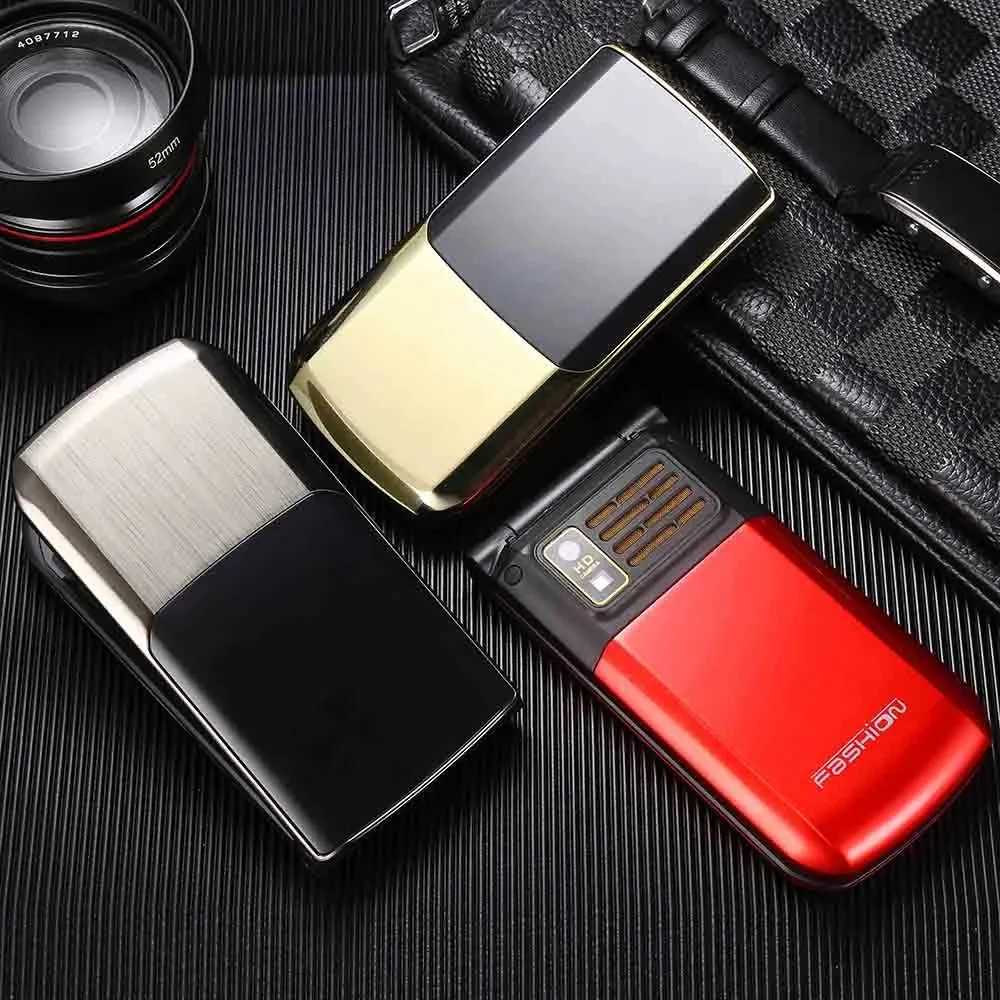 Cell Phones New Yeemi NK2720 Flip Mobile Dual Sim Metal Keyboard Cellular Phone H240925