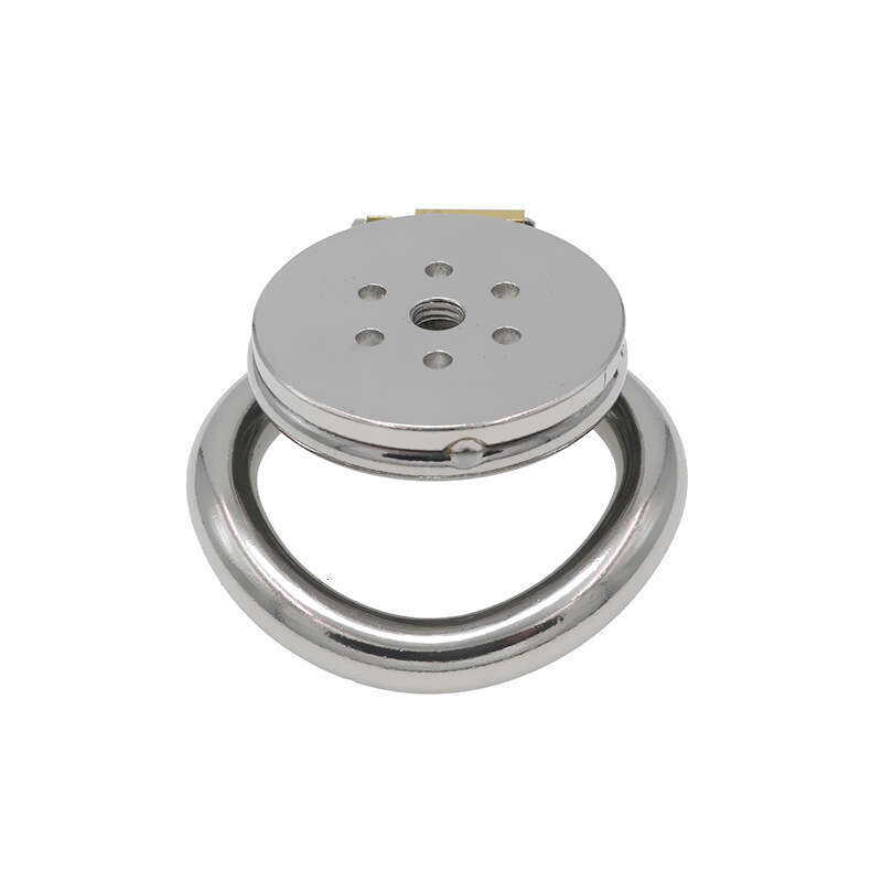 Colorful flat plate round hole chastity lock cage, men's chastity device, alternative restraint, sex tool, worn abroad, cross-border