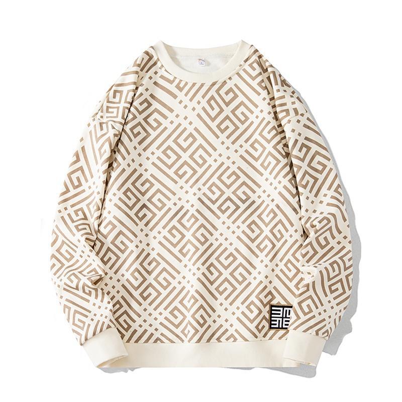 Sweatshirt Men Plus Size 6XL 7XL 8XL Oversized Pullovers Man Round Neck Long Sleeve Printed Casual Loose Tops Big Size Clothing