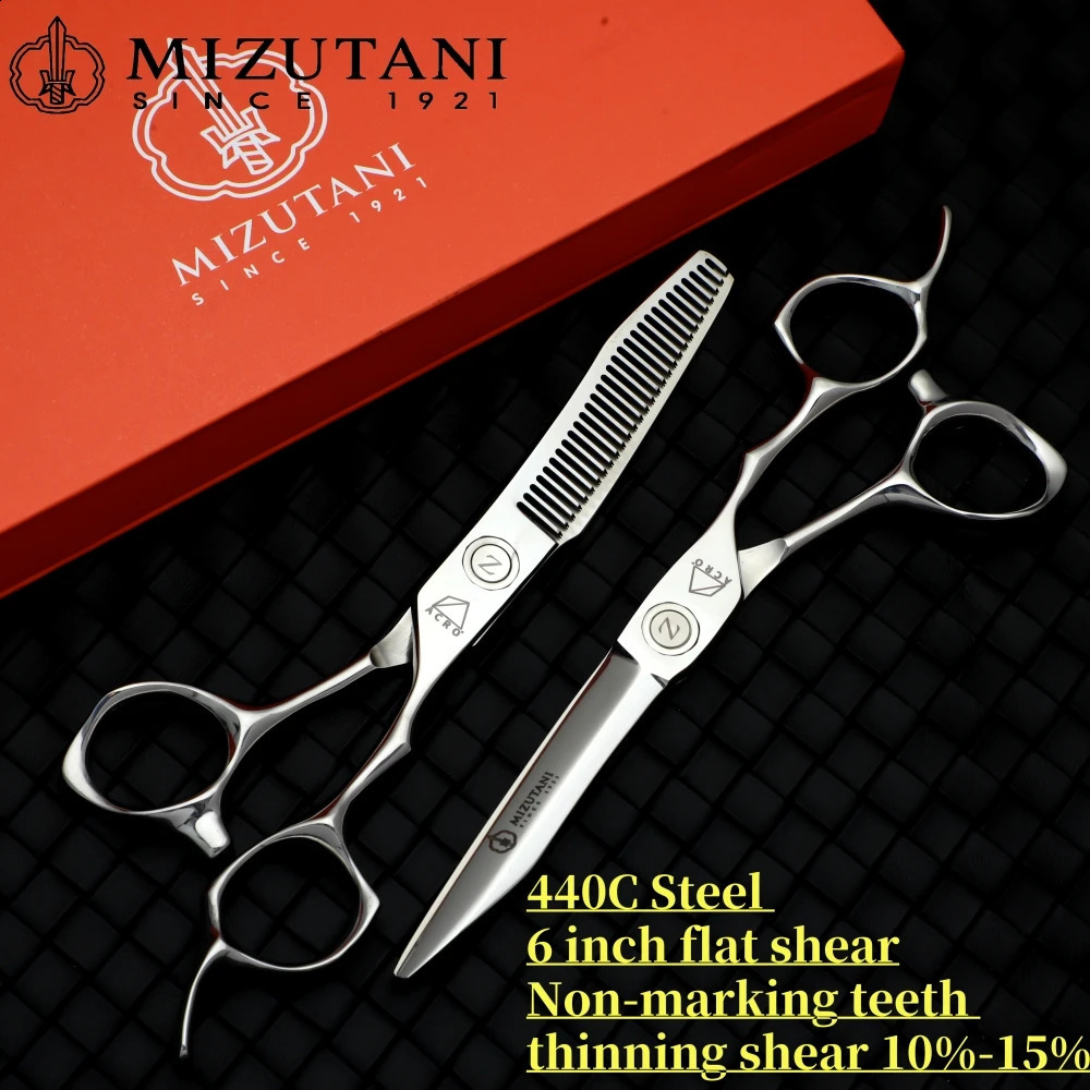 Mizutani Professional Haircutting Scissors Set Hair Thinning Scissors 440C 5.5-6-6.5inch barbers tools 240921